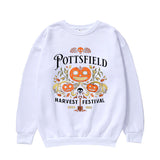 Pottsfield Harvest Festival Sweatshirt, Retro Cartoon Garden