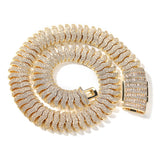 Chains 21mm Design Centipede Chain Necklace Copper Full Diamond Animal Spectrum