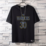 Basketball Sports T Shirt Summer Warriors Curry 30 Student Basketball Sports Breathable Short Sleeve T-Shirt Men