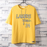 Basketball Sports T Shirt Kobe Manba No. 24 Short Sleeve T-Shirt Male Student Loose