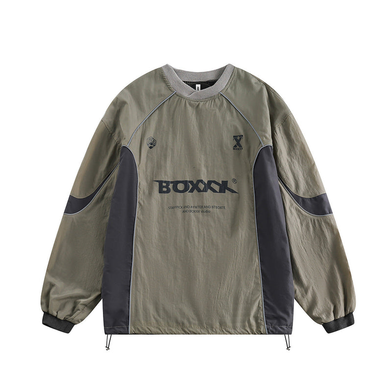 Unisex long-sleeved shirt spring and summer retro