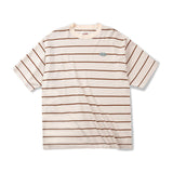 Mariner Shirt Mariner Workwear Pinstripe round Neck Short Sleeve T-shirt Cityboy Loose