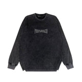 Purple Brand Distressed Long Sleeve Shirt Fashion Distressed Loose Long-sleeved Top