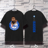 Basketball Sports T Shirt Basketball Sports Philadelphia 76ers Harden No. 1 Training Wear Korean Style Student Loose