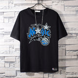 Basketball Sports T Shirt Short-Sleeved T-Shirt Men'S Magic Mcgrady No. 1 Basketball Sports Training Wear Student Loose