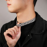Chains Diamond Set 16mm Cuban Necklace Design Hiphop Royalty Spectrum
