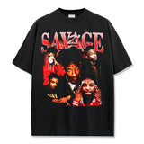 21 Savage T Shirts Loose Distressed T-shirts