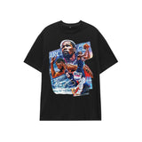 Basketball Sports T Shirt Loose Basketable Nets Durant Korean Style Trendy Printing Basketball Sport Short Sleeve T-Shirt Men