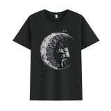 Basketball Sports T Shirt Summer Short-Sleeved T-Shirt Male Handsome Loose Student Nasa Astronaut