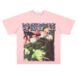 Film Star T Shirt Movie Fallen Angel Short Sleeve Loose Retro American Street T-shirt Men and Women