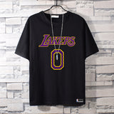 Basketball Sports T Shirt Summer Short-Sleeved T-Shirt Men'S And Women'S Nba Lakers Weishao Leisure Sports