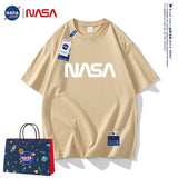 Nasa T Shirt Cotton Short-Sleeved T-Shirt Men'S Summer Loose And Handsome