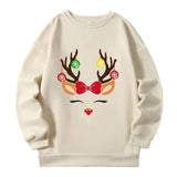 150kg Plus Size New Sweatshirts Christmas Reindeer Print