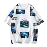 Nasa T Shirt Short-Sleeved T-Shirt Summer Learning Half-Sleeve T-Shirt Summer Wear