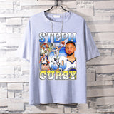 Basketball Sports T Shirt Curry Trendy Printed Basketball Sport Short Sleeve T-Shirt Boys Loose