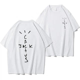 Oversized T-shirts Tops Rapper Cactus Jack Graphic Cotton