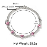 Chains Necklace Hip Hop 9MM Zircon Cuban Chain St. Valentine's Spectrum
