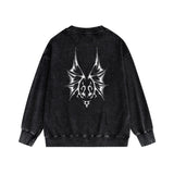 Purple Brand Distressed Sweatshirt Retro Vintage Crew Neck Sweater
