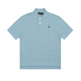 Ralph Lauren Knitted sweaters Ralph Lauren Knitted Short Sleeved Shirt POLO Lapel Knitted Short Sleeve Small Twist Lapel T-Shirt