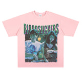 Film Star T Shirt Short Sleeve Loose Retro American T-shirt Men