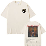Rapper Kanye West Graduation Bear Double Sided Print T Shirt