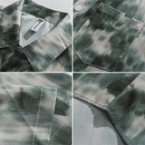 Men Shirts Summer Short Sleeve Printed Shirt Men's Loose Casual