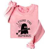I Found This Humerus Ghost Halloween Sweatshirt Humerus