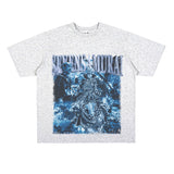 Film Star T Shirt Trendy Cotton Short Sleeve Loose round Neck Retro T-shirt for Men and Women