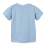 Boy T Shirt Summer Boys' T-shirt Knitted Cotton Cartoon Printed round Neck Short Sleeve T-shirt