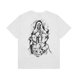 REVENGE Sickle Skull Portrait Letter Print
