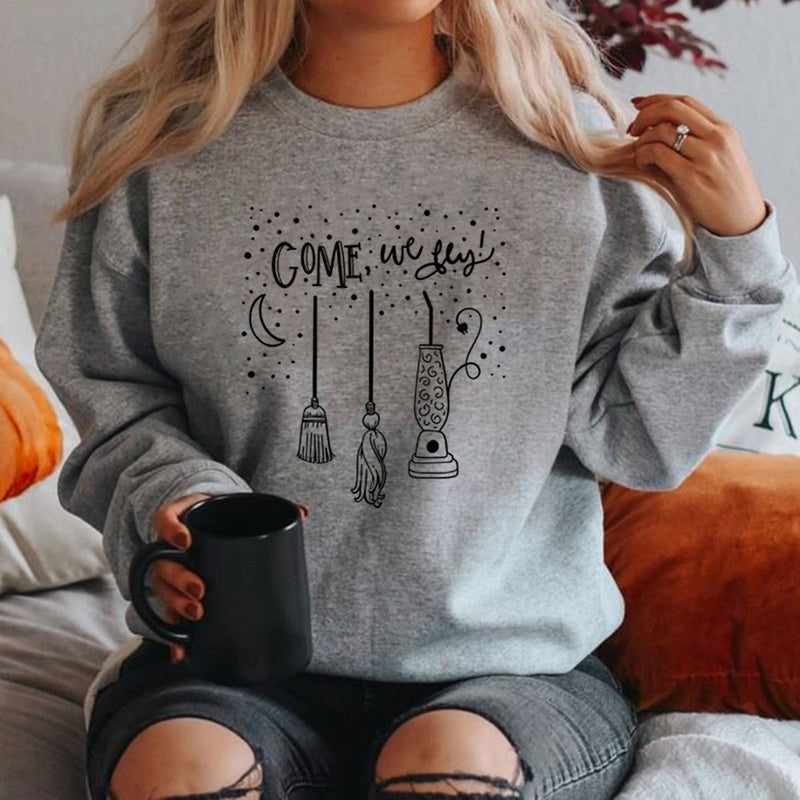 Come We Fly Sweater Halloween Sweatshirt Sanderson