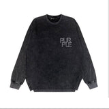 Purple Brand Distressed Long Sleeve Shirt Fashion Distressed Loose Long-sleeved Top