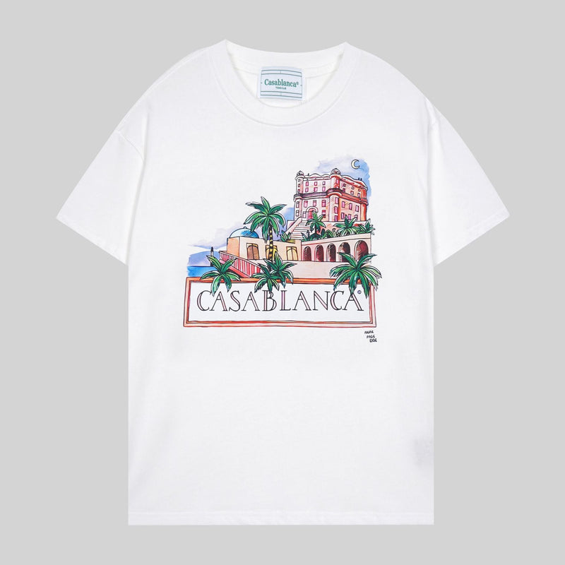 Casablanca T Shirts Fashion Casual Crew Neck Tee