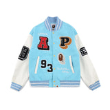 Aape Jacket Men's and Women's Casual Baseball Uniform Jacket Coat