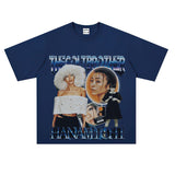 Film Star T Shirt Loose Heavy Retro Street T-shirt Men and Women