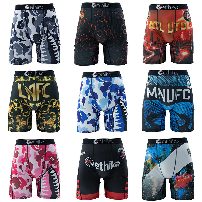Ethika Boxer Briefs Anti-Wear Sports Fitness Sweat-Absorbing Panties