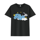 Basketball Sports T Shirt Short Sleeve T-Shirt Male Astronaut Loose Student