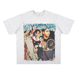 Film Star T Shirt Classic Movie Zhang Guorong Afei Short Sleeve Loose Retro Street Printing T-shirt