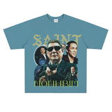 Film Star T Shirt Loose Heavy American Retro Street Personality T-shirt Men