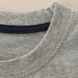 Boy T Shirt Children's T-shirt Children Cartoon Print T-shirt Summer Knitted Cotton round Neck Boy