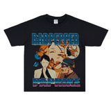 Film Star T Shirt Red Chilli Cartoon Animation Loose Retro Street Cotton T-shirt Men and Women
