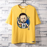 Basketball Sports T Shirt Summer Warrior Curry 3 Basketball Sports Breathable Short Sleeve T-Shirt Male Student