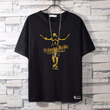 Basketball Sports T Shirt Short-Sleeved T-Shirt Men'S Magic Mcgrady No. 1 Basketball Sports Training Wear Student Loose