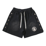 Men Shorts Wash Black Old Casual Shorts Hot Pants