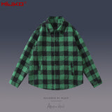 MIJKO Mens Jacket Checked Casual Shirt