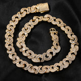 Chains Zircon Necklace Cuban Chain