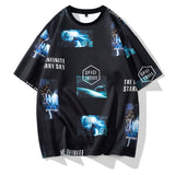 Nasa T Shirt Short-Sleeved T-Shirt Summer Learning Half-Sleeve T-Shirt Summer Wear