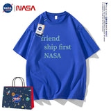Nasa T Shirt Short Sleeve Summer Boys Clothes Half Sleeve Retro Couple