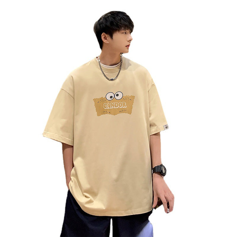 Nasa T Shirt Short-Sleeved T-Shirt Men'S Summer Clothes Loose Teen