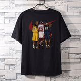 Basketball Sports T Shirt Nba Commemorative Kobe No. 24 Sweatshirt Student Short Sleeve T-Shirt Men'S Loose